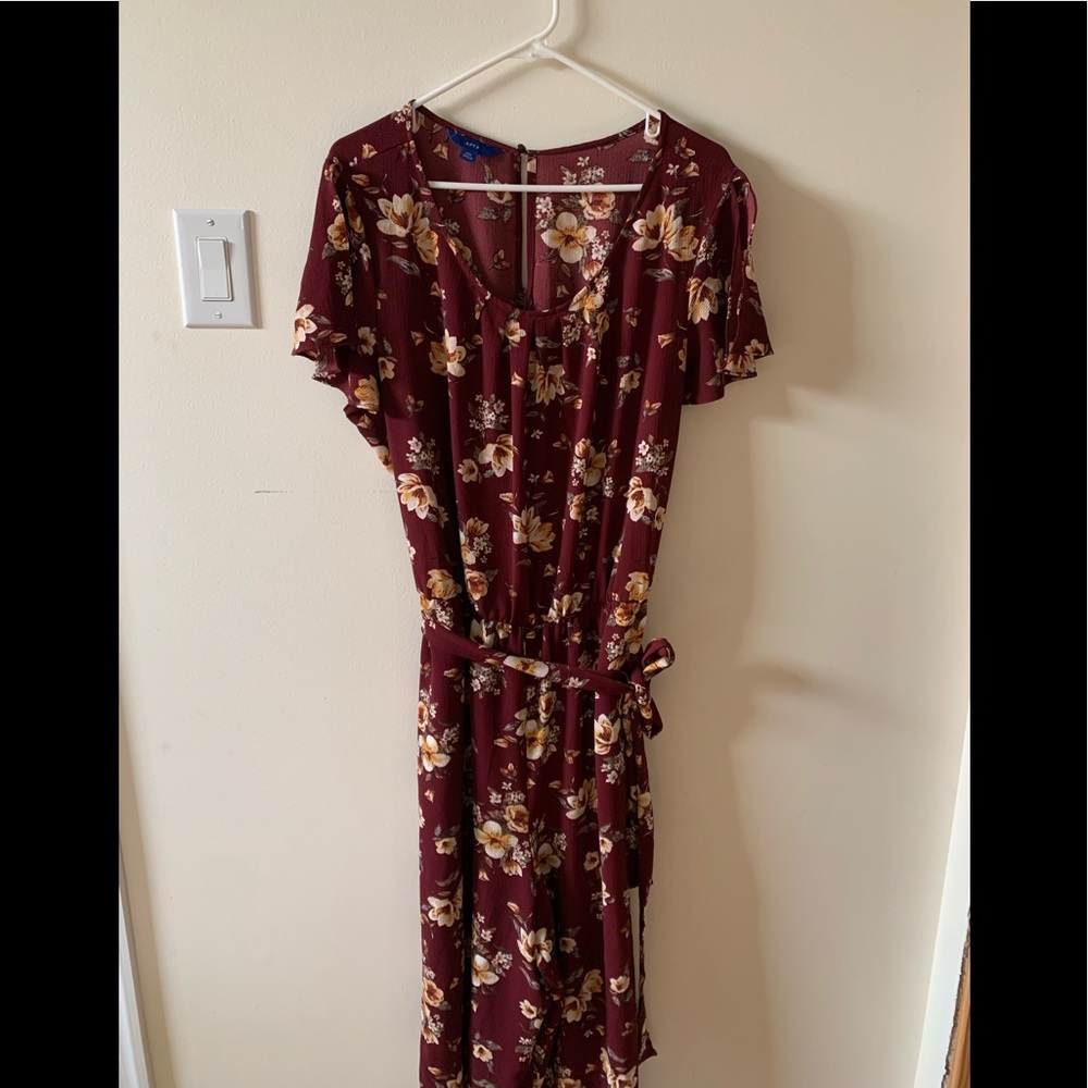 Floral Pant Jumpsuit Cropped